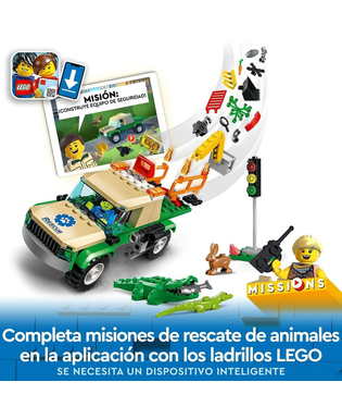  Playset Lego City 60353 Wild Animal Rescue Missions (246 Stücke), fig. 6 