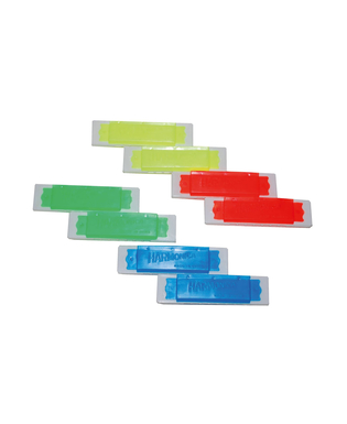  8 Mini harmonicas colorés factices, fig. 1 