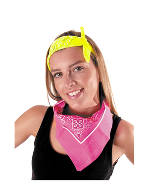  Neonrosa Bandana für Erwachsene, fig. 1 