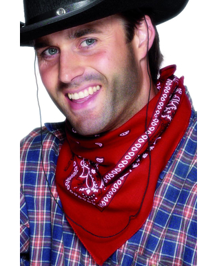  Rotes Bandana-Tuch für Cowboy-Kostüme, fig. 1 