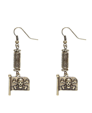  Boucles d'oreilles drapeau de pirate adulte, fig. 1 