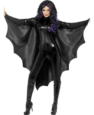  Fledermaus Cape für Damen schwarz, fig. 1 