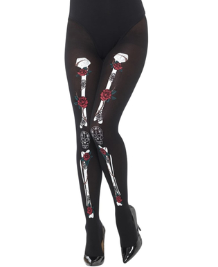  Collants squelette adulte Dia de los muertos, fig. 1 