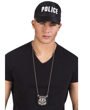  Collier badge policier adulte, fig. 1 