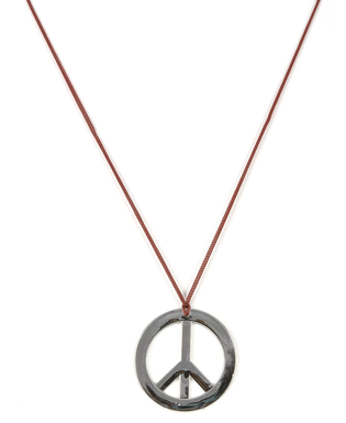  Collier hippie en plastique Adulte, fig. 1 