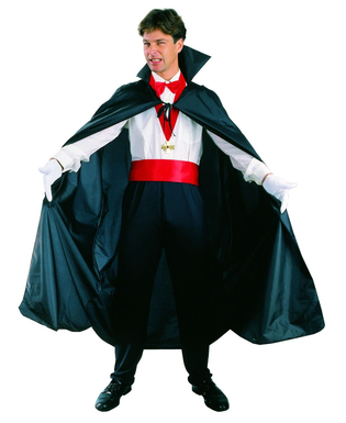  Cape noire de dracula Halloween homme, fig. 1 