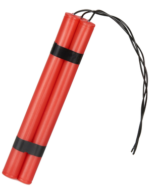  Dynamit-Stäbe Kostüm-Accessoire rot, fig. 1 