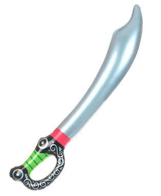  Aufblasbares Schwert für Piraten 68 cm silber, fig. 1 