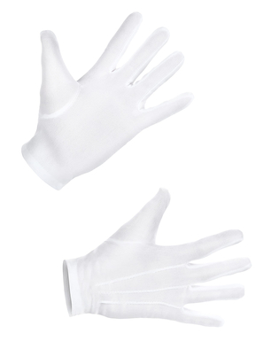  Gants courts blancs adulte, fig. 1 