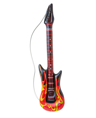  Aufblasbare Luftgitarre mit Flammen 105 cm rot, fig. 1 