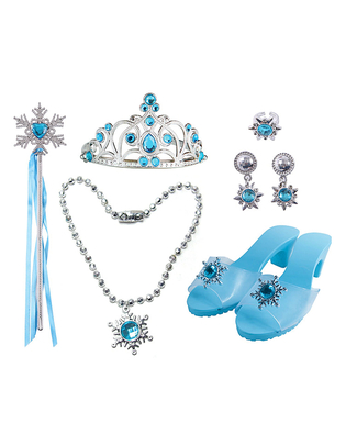  Kit de 6 accessoires princesse bleue fille, fig. 1 