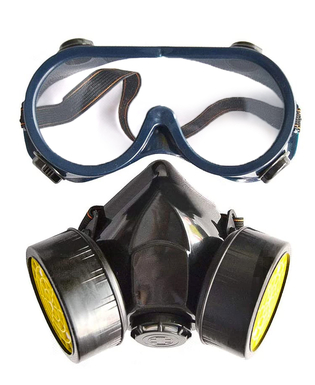  Kit lunettes et masque à gaz factice adulte, fig. 1 