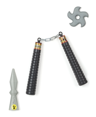  Kit ninja nunchaku enfant en plastique, fig. 1 