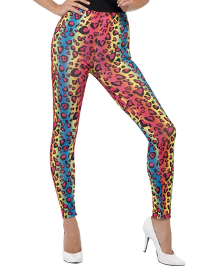  Legging léopard multicolore adulte, fig. 1 