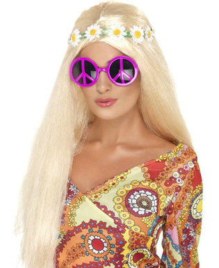  Lunettes hippie rose adulte, fig. 1 