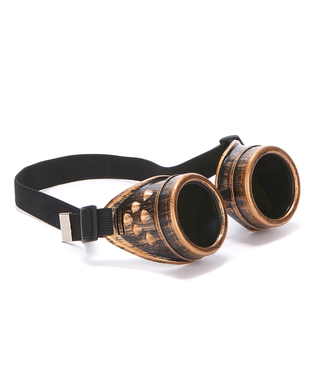  Lunettes aviateur cuivre steampunk adulte, fig. 1 