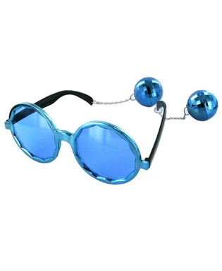  Witzige Disco Brille blau für Erwachsene, fig. 1 