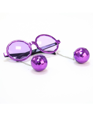  Lunettes violette disco adulte, fig. 1 