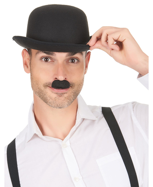  Moustache Charlie Chaplin noire adulte, fig. 1 