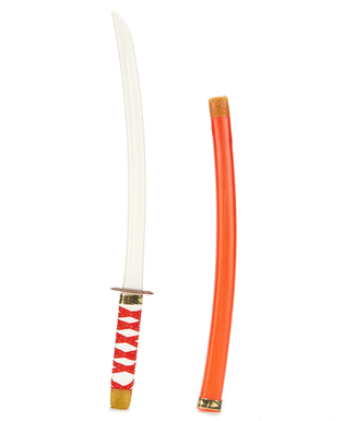  Sabre de Ninja en plastique rouge enfant, fig. 1 