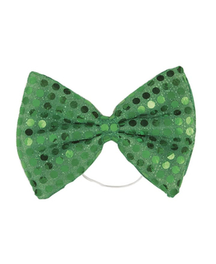  Noeud papillon vert sequins adulte, fig. 1 