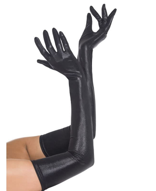  Gants longs simili cuir adulte, fig. 1 