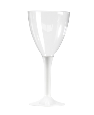  10 Verres à vin plastique blanc, fig. 1 