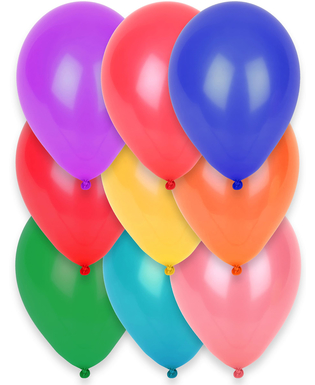  12 Ballons multicolores 28 cm, fig. 1 