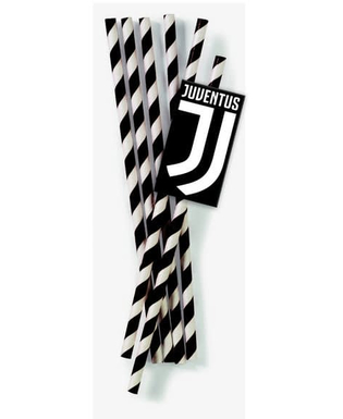  12 Pailles Juventus™ en carton 19,5 cm, fig. 1 