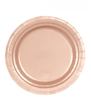  16 Assiettes en carton rose gold 23 cm, fig. 1 