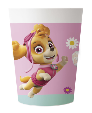  2 rosa Paw Patrol™ wiederverwendbare Plastikbecher 230 ml, fig. 1 