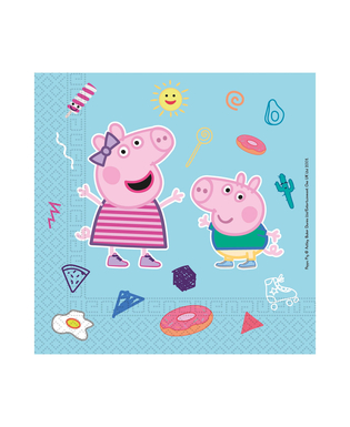  20 Serviettes en papier compostable Peppa Pig™ 33 x 33 cm, fig. 1 