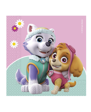  Paw Patrol™-Servietten Skye amp; Everest 20 Stück bunt 33x33cm, fig. 1 