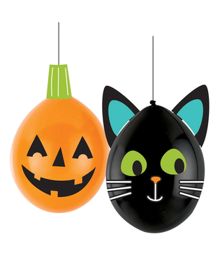  2 Ballons latex DIY Halloween Friends 30 cm, fig. 1 