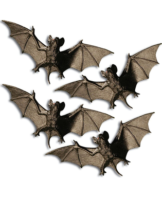  4 Chauves-souris Halloween 11 cm, fig. 1 