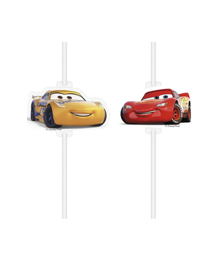  4 Pailles médaillon en carton Cars 3™, fig. 1 