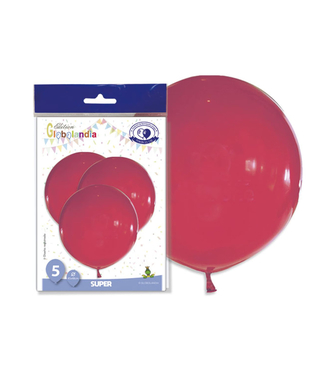  5 Ballons géants en latex rouges 47 cm, fig. 1 