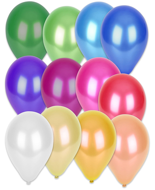  50 bunte Luftballons 12 Farben Latex biologisch abbaubar, fig. 1 