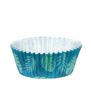  Cupcake-Formen Backzubehör Muffin-Förmchen 50 Stück blau-grün 6,5 cm, fig. 1 