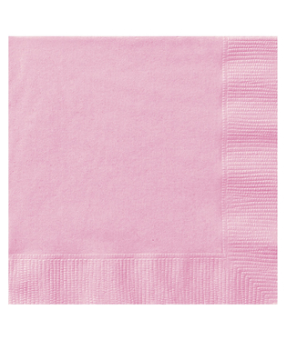  50 Serviettes en papier rose clair 33 x 33 cm, fig. 1 