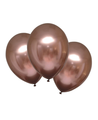  Schimmernde Latexballons mit Satin-Effekt 6 Stück roségold 28 cm, fig. 1 