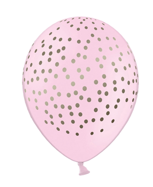  6 Luftballons Rosa mit silbernen Punkten 30 cm, fig. 1 