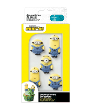  5 Mini figurines en sucre 2D Minions™ 19 g, fig. 1 