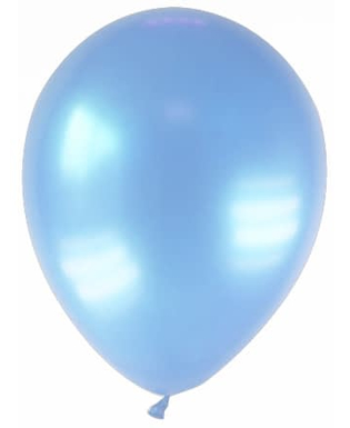  12 Ballons métallisés bleu clair 28 cm, fig. 1 