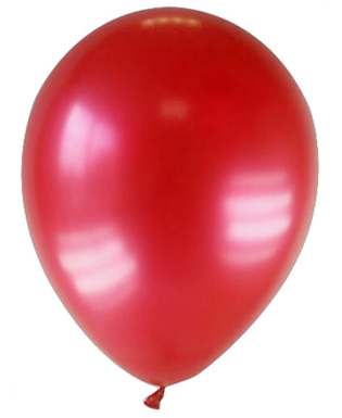  12 Ballons métallisés rouge foncé 28 cm, fig. 1 