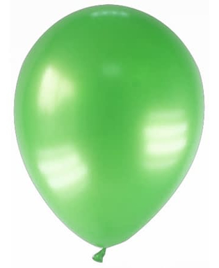  12 Ballons métallisés verts 28 cm, fig. 1 