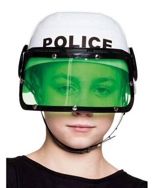  Weißer Polizeihelm für Kinder, fig. 1 