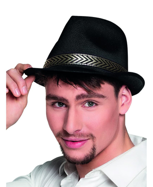  Chapeau borsalino trilby noir adulte, fig. 1 