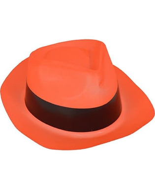  Chapeau gangster orange fluo adulte, fig. 1 