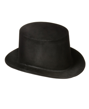  Chapeau haut de forme noir en plastique Adulte, fig. 1 